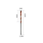 Ceramic Triangle Handle Metal Flashlight Drill Bit, Size: 3mm - Image 7