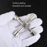 Elevator Water Meter Valve Cross Key Inner Triangle Wrench, Style: A Black - Image 2