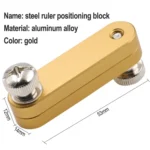 Steel Ruler Limit Adjustment Positioning Block Woodworking Marking Locator - Image 3