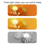 H10 Smart Silicone Sensor Night Light Jellyfish Shape Eye Protection Sleep Light, Spec: - Image 4