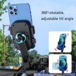 Q1 Motorcycle Mobile Phone Holder Metal Rearview Mirror Bicycle Bracket - Image 3