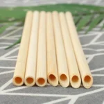 10 PCS Juice Coffee Pearl Milk Tea Natural Degradable Bamboo Straw, Style: - Image 6