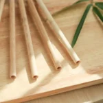 10 PCS Juice Coffee Pearl Milk Tea Natural Degradable Bamboo Straw, Style: - Image 2