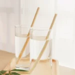 10 PCS Juice Coffee Pearl Milk Tea Natural Degradable Bamboo Straw, Style: - Image 3