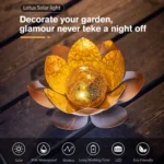 Lotus Solar Courtyard Lamp Outdoor Garden Decoration Light - Image 6