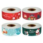 120sheets/roll Christmas Long Strip Gift Box Seal Sticker - Image 2