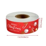 120sheets/roll Christmas Long Strip Gift Box Seal Sticker - Image 3