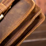 2034 Men Retro Leather Phone Waist Bag - Image 4