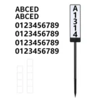 TS-G6704 Solar Dual-Color Temperature Ground Plug House Number Lawn Light - Image 2