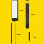 TS-G6704 Solar Dual-Color Temperature Ground Plug House Number Lawn Light - Image 3