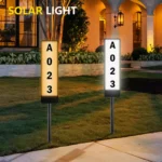 TS-G6704 Solar Dual-Color Temperature Ground Plug House Number Lawn Light - Image 7