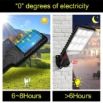 616 Solar Street Light LED Human Body Induction Garden Light, Spec: - Image 3
