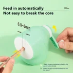 Deli 71169 Student Automatic Pen Pencil Sharpener Manual Pencil Sharpener - Image 3