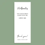 50 Sheets / Bag Rectangular Sticker Gift Box Sealed Sticker Packaging Supplies