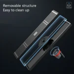 8x30cm Large Displacement Deodorant Straight Rectangular All Copper Floor Drain - Image 6