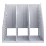 Deli 78995 Three-Compartment File Rack Foldable Desktop Storage Book Stand - Image 4