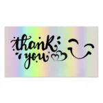 50 Sheets /Pack Laser Rainbow Thank You Card Gift Wrapping Thank You Card