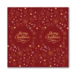 Merry Christmas Rectangular Gift Box Seal Stickers