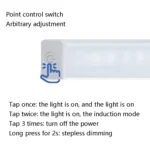 LED Human Body Induction Lamp Long Strip Charging Cabinet Lamp Strip, Size: - Image 5