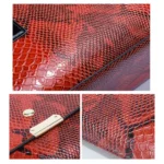 5168-1 3 In 1 Snakeskin Pattern Fashion Diagonal Handbag - Image 6