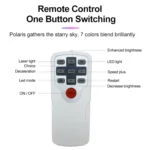 Remote Control LED Starry Sky Atmosphere Projector Lamp, Power Supply: - Image 3