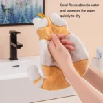 Home Kitchen Bathroom Cute Cat Hand Towel - Image 5