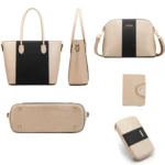 20822 4 in 1 Fashion Diagonal Handbags PU Large-Capacity Bag - Image 3