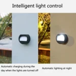 Solar Outdoor Waterproof LED Round Wall Lamp Stair Light - Image 5