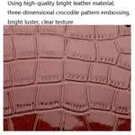 T5056 2 in 1 Crocodile Pattern Patent Leather Diagonal Handbags Large-Capacity Single-Shoulder Bag - Image 5