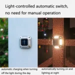 8 LED Solar Wall Lamp Outdoor Stainless Steel Buried Light - Image 4