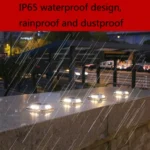 8 LED Solar Wall Lamp Outdoor Stainless Steel Buried Light - Image 5