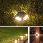 8 LED Solar Wall Lamp Outdoor Stainless Steel Buried Light - Image 7
