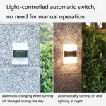 6 LED Solar Night Light Home Outdoor Decorative Garden Lamp - Image 4