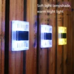 6 LED Solar Night Light Home Outdoor Decorative Garden Lamp - Image 6