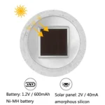 Solar Outdoor Wishing Glass Jar Courtyard Decoration Light - Image 3