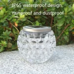 Solar Outdoor Wishing Glass Jar Courtyard Decoration Light - Image 4