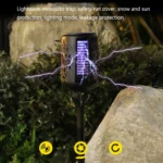 Solar Mosquito Killer Lamp Courtyard Garden UV Mosquito Trap - Image 2