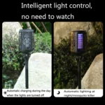 Solar Mosquito Killer Lamp Courtyard Garden UV Mosquito Trap - Image 5