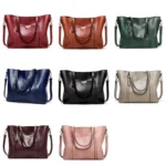 888-G9 Oil Wax Leather All-Match Fashion Handbag - Image 2
