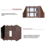 5180113 Solar Outdoor Waterproof Panes Wall Light - Image 4