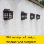 5180113 Solar Outdoor Waterproof Panes Wall Light - Image 6