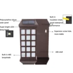 Solar Outdoor Long Panes Fence Wall Light Garden Decoration - Image 3