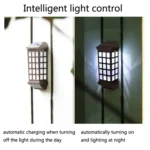 Solar Outdoor Long Panes Fence Wall Light Garden Decoration - Image 5