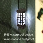 Solar Outdoor Long Panes Fence Wall Light Garden Decoration - Image 6