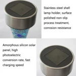 3 PCS H4011 Solar Outdoor Waterproof Mosaic Lawn Light - Image 3