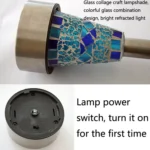 3 PCS H4011 Solar Outdoor Waterproof Mosaic Lawn Light - Image 4