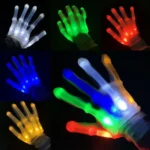 1 Pairs Hand Bones LED Glowing Gloves - Image 5