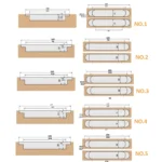 Three-Dimensional Adjustable Cross Hinge Folding Door Concealed Hinge - Image 5