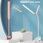 TD5 Double Lamp Head USB Desktop Clip Table Lamp,Style: - Image 2