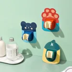 LY006 Cartoon Shower Bracket Universal Adjustment Bathroom Shower Head Fixed Base - Image 2